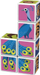 Lodër kube magnetike Geomag Magicube Jungle Animals, 6 kube, 3 karta ndërtimi, shumëngjyrëshe