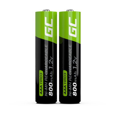 Bateri rimbushëse Green Cell AAA HR03, 800mAh, Ni MH, 2 copë