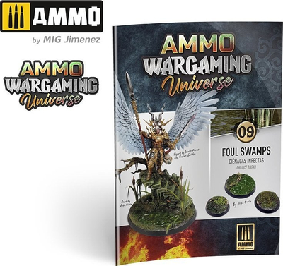 Libër modelizmi Ammo by MIG Wargaming Universe 09 Foul Swamps, paperback, shumëgjuhësh