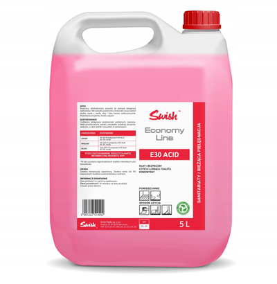 Shpërlarës sanitar Swish E30 Acid, për banjo e tualete, antibakterial, 5L