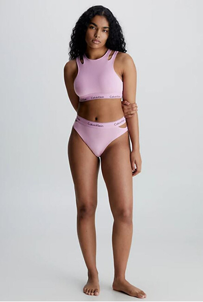 Mbathje për femra Calvin Klein Brazilian, rozë