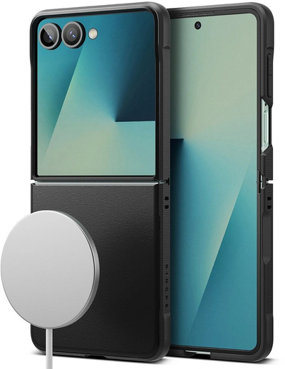Mbulesë telefoni Ringke Onyx Magnetic MagSafe për Samsung Galaxy Z Flip7, kompatible me MagSafe, e zezë
