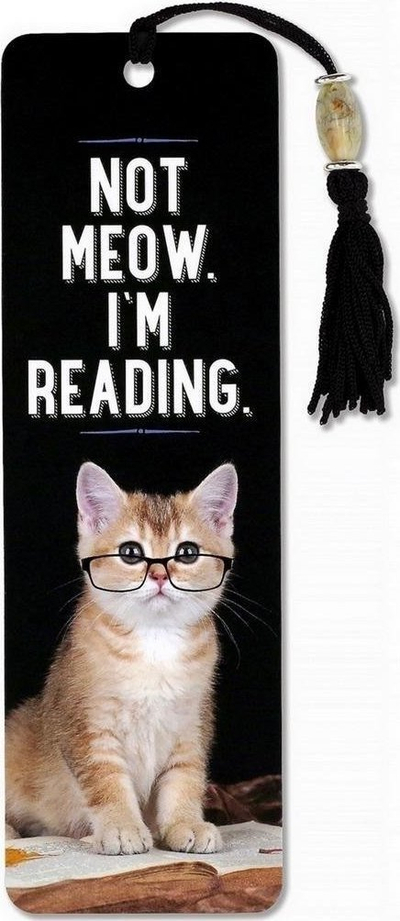 Shënues libri Peter Pauper Press Busy Cat, karton i trashë, me fjongo dekorative, shumëngjyrësh
