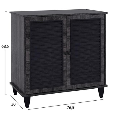 Raft për këpucë druri gri 76.5×30×68.5 cm (HM2266.01), gri