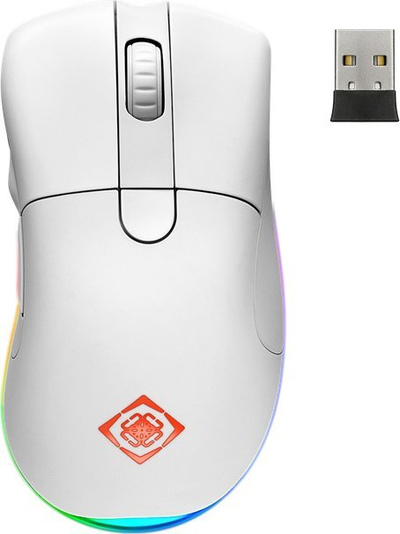 Maus gaming pa kabëll Deltaco GAM107W, RGB, USB, i bardhë