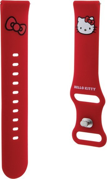 Rrip smartwatch Hello Kitty HKUWMSCHBLR, silikon, 20mm, i kuq