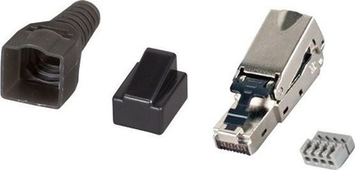 Prizë modulare rrjeti Techly, RJ45 Cat.6A STP, toolless, transparente