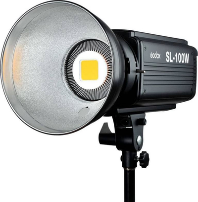 Lampë studioje LED Godox SL-100W, 100W, për video dhe foto, e zezë