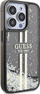 Mbulesë telefoni Guess Liquid Glitter Gold Stripes, për iPhone 15 Pro, e zezë