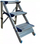 Скали на преклоп од алуминиум Folding Steps, 70 cm, 3 чекори, сива