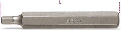 Bit kaçavide Beta 008670162, profil gjashtëkëndor 12 mm, gjatësi 75 mm, gri metalik
