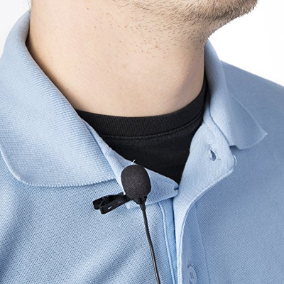 Mikrofon lavalier Walimex Pro, për smartphone, me kapëse, i zi