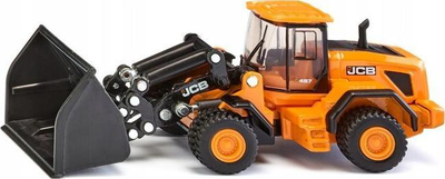 Lodër ekskavator me rrota Siku JCB 457 WLS 1789, shkalla 1:87, metal plastike, verdhë e zezë