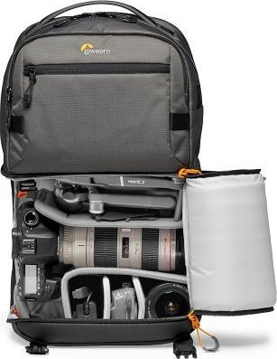 Çantë shpine për foto Lowepro Fastpack Pro BP250 AW III, për kamera DSLR, gri