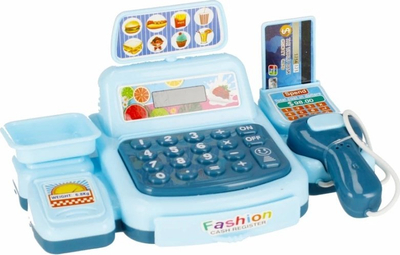 Lodër kasë Mega Creative Cash Register 532402, me zë, me gajdëra, blu