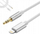 Kabllo audio AUX Zenwire Lightning në 3.5mm, 1m, e bardhë