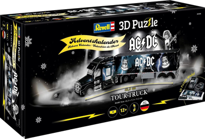 Puzzle 3D Revell Advent Calendar AC/DC Tour Truck, 83 copa, 42.5cm, i zi