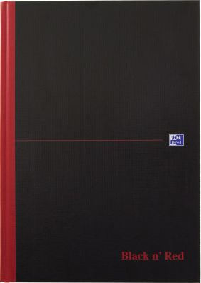 Bllok shënimesh Black n’Red, A4, 96 fletë, katror, i zi/i kuq