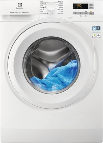 Lavatriçe Electrolux EW6FN528W, 8 kg, 1200 RPM, e bardhë