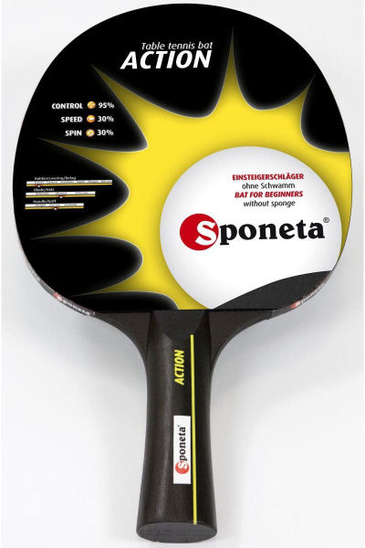 Ракета за пингпонг Sponeta Action, за почетници, одобрена од ITTF
