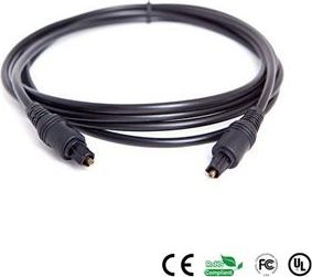 Kabllo optike PremiumCord Toslink, 2m, e zezë 