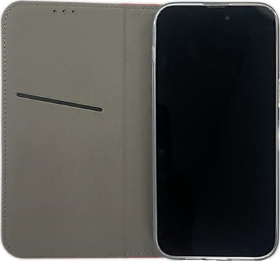 Kapak libri magnetik për Honor 90, me xhep mrena, bëhet dhe si stand, i kuq