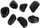 Gurë zbukurimi TerraNatura Black Pebble IV, 30-50mm, 10kg, të zinj