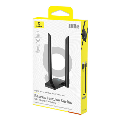 Adapter WiFi USB Baseus FastJoy B01317600111-05, 1300 Mb/s, WiFi 6, i zi