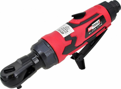 Çelës mini ratchet pneumatik Awtools, 1/4", trup alumini, i kuq