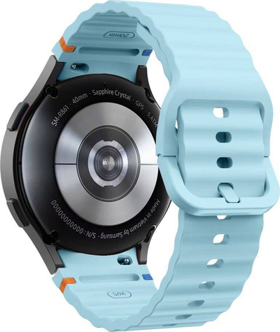 Rrip ore Tech-Protect Silicone Sport, për Samsung Galaxy Watch 4 5 5 Pro 6 7 FE, silikon, i kaltër i hapur