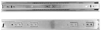 Udhëzues sirtari Haushalt Ball Bearing 45, 400 mm, set 2 copë, argjendtë