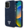 Маска за телефон Guess Denim Triangle Logo, MagSafe, за iPhone 16 Pro Max, сина