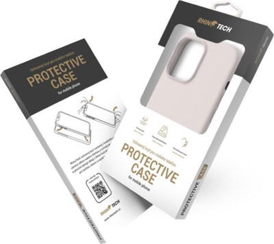 Kapotë telefoni RhinoTech MAGcase Origin Pro për iPhone 15 Pro Max, silikon, MagSafe, rozë