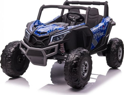 Makinë elektrike për kalamaj UTV MX, 2 motorë, deri 8 km/h, blu Spider