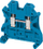 Terminal hekurudhor Schneider Linergy TRV NSYTRV42BL, 2 tela, 4mm², blu