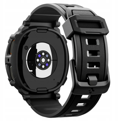 Aksesor për smartwatch Spigen Rugged Armor Pro, Galaxy Watch8 44mm, i zi