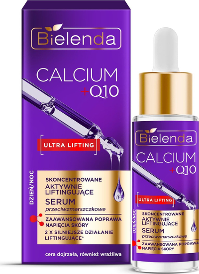 Serum për sy Bielenda Calcium + Q10, lifting dhe firmosës, ditë dhe natë, 30 ml
