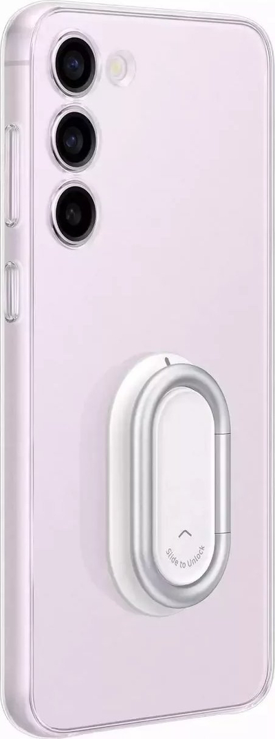 Futrollë Samsung Clear Gadget Case për Galaxy S23 Plus, me holder unaze, transparente