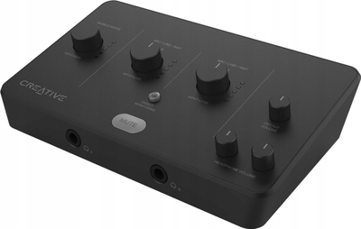 Ndërfaqe audio Creative Sound Blaster Live Audio A3, USB C, 24 bit 96 kHz, e zezë