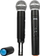 Set mikrofonësh wireless DNA KVM 2, 2 mikrofona dinamikë, UHF, i zi