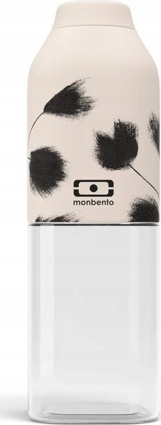 Shishe uji Monbento Positive M Graphic Plume, 500ml, plastike tritan, beige