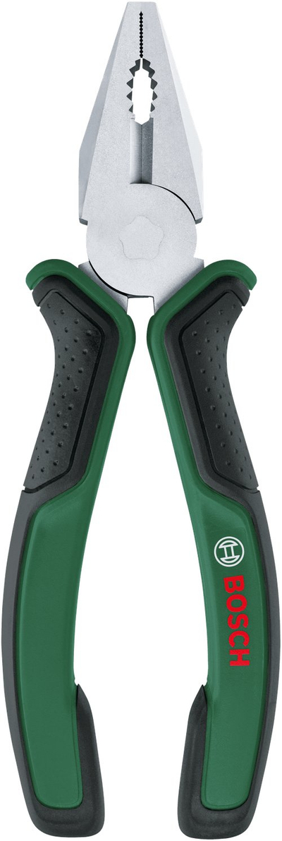 Комбинирани клешти Bosch Home and Garden 1600A032VB, 180 mm, мека рачка, зелени