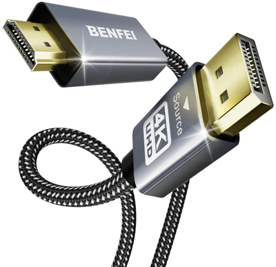 Kabllo DisplayPort në HDMI StarTech BENFEI, 4K UHD, 0.9m, gri