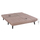 Kolltuk krevat këndor ZELDA HM3154.02, 254x163 cm, anastrepues, bezhë