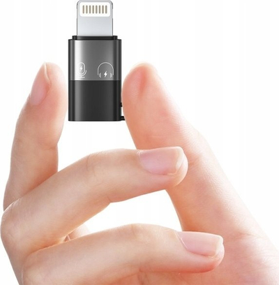 Adapter USB Puluz PU649B, Lightning në USB-C, 3A, i zi