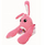 Lodër pelushi Huggy Paws Bunny, e lehtë në peshë, putra të gjata, rozë