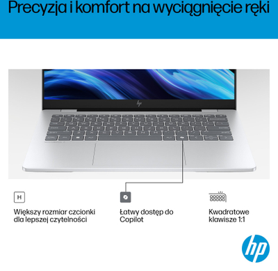 Laptop HP OmniBook 7 AI 14 fr0003nw, Ultra 5 225U, 14" 2K OLED, 16GB 512GB, сива