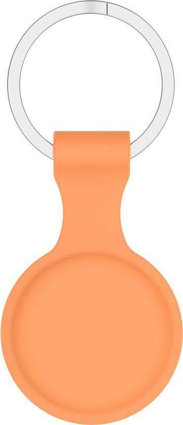 Mbajtëse silikoni Tech-Protect Icon për Apple AirTag, me karabinë, portokalli