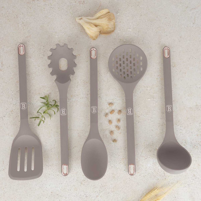 Set aksesorësh kuzhine Berlinger Haus BH-8618 Taupe Collection, 6 pjesë, silikoni, taupe