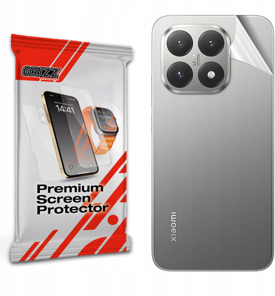 Folie mbrojtëse GrizzGlass SatinSkin Xiaomi 15T, pjesa e pasme, përfundim satin, transparente